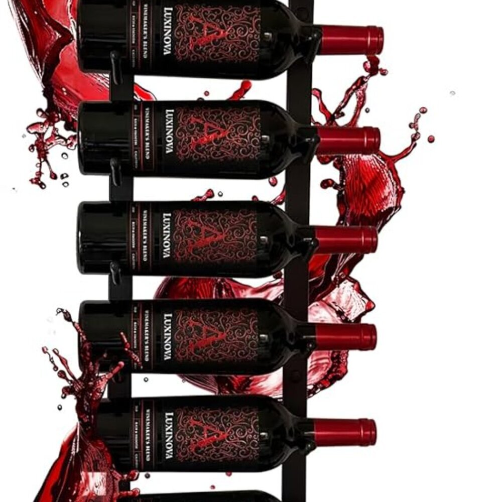 Wall-Mounted Wine Rack